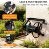 image:imageVINGLI Garden Hose Reel Wall Mount Water Hose Reel for Garden Outside with Heavy Duty Space Saving Rolling Design Metal 175FT Capacity for 34 Hose for Outdoor Use BlackBlack