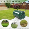 image:imageVINGLI Lawn Roller 13 Gallons Water or Sand Filled Durable Heavy Duty Steel with Drain Plug and UShaped Handle Manual Tool for Greening up Lawns for Yard Garden Maintenance Green 24inch24inch