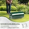 image:imageVINGLI Lawn Roller 13 Gallons Water or Sand Filled Durable Heavy Duty Steel with Drain Plug and UShaped Handle Manual Tool for Greening up Lawns for Yard Garden Maintenance Green 24inch24inch