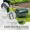 image:imageVINGLI Lawn Roller 13 Gallons Water or Sand Filled Durable Heavy Duty Steel with Drain Plug and UShaped Handle Manual Tool for Greening up Lawns for Yard Garden Maintenance Green 24inch16inch