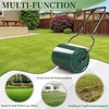 image:imageVINGLI Lawn Roller 13 Gallons Water or Sand Filled Durable Heavy Duty Steel with Drain Plug and UShaped Handle Manual Tool for Greening up Lawns for Yard Garden Maintenance Green 24inch16inch