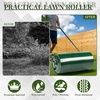image:imageVINGLI Lawn Roller 13 Gallons Water or Sand Filled Durable Heavy Duty Steel with Drain Plug and UShaped Handle Manual Tool for Greening up Lawns for Yard Garden Maintenance Green 24inch24inch