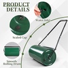 image:imageVINGLI Lawn Roller 13 Gallons Water or Sand Filled Durable Heavy Duty Steel with Drain Plug and UShaped Handle Manual Tool for Greening up Lawns for Yard Garden Maintenance Green 24inch24inch