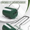 image:imageVINGLI Lawn Roller 13 Gallons Water or Sand Filled Durable Heavy Duty Steel with Drain Plug and UShaped Handle Manual Tool for Greening up Lawns for Yard Garden Maintenance Green 24inch16inch