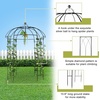 image:imageVINGLI Metal Garden Arbor Birdcage Shape Outdoor Frame Trellis for Climbing Plants Garden Arch Pergola for Patio Backyard Wedding Ceremony