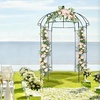 image:imageVINGLI Metal Garden Arbor Birdcage Shape Outdoor Frame Trellis for Climbing Plants Garden Arch Pergola for Patio Backyard Wedding Ceremony