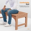 image:imageVINGLI Outdoor Bench Garden Bench HDPE Porch Bench AllWeather Patio Bench Poly Lumber Oversized Park Bench 800 lbs Weight Capacity BlackTeak