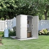 image:imageVINGLI Outdoor Horizontal Storage Shed Waterproof with 34 Cubic Feet Storage Space 50 x 29 x 41 Patio Storage Cabinets for Garbage Cans Bike Tools Deck Box for Yard Porch Garden White59 Cuft