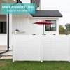 image:imageVINGLI Outdoor Privacy Screen Fence Panels Garden Air Conditioner Fence for Outdoor Use 2 White Panels Privacy Screen Fence 472H x 456 W