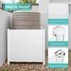 image:imageVINGLI Outdoor Privacy Screen Fence Panels Garden Air Conditioner Fence for Outdoor Use 2 White Panels Privacy Screen Fence 472H x 456 W