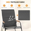 image:imageVINGLI Outdoor Rocking Chair 450lbs Capacity Portable Outdoor Rocker with Footrest Hard Armrests Pillow All Weather Porch Rocker for Garden Living Room Patio Lawn Blue with footrestBlack