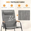 image:imageVINGLI Outdoor Rocking Chair 450lbs Capacity Portable Outdoor Rocker with Footrest Hard Armrests Pillow All Weather Porch Rocker for Garden Living Room Patio Lawn Blue with footrestBlackgray