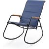 image:imageVINGLI Outdoor Rocking Chair 450lbs Capacity Portable Outdoor Rocker with Footrest Hard Armrests Pillow All Weather Porch Rocker for Garden Living Room Patio Lawn Blue with footrestBlue