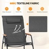 image:imageVINGLI Outdoor Rocking Chair 450lbs Capacity Portable Outdoor Rocker with Footrest Hard Armrests Pillow All Weather Porch Rocker for Garden Living Room Patio Lawn Blue with footrestBlack
