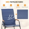 image:imageVINGLI Outdoor Rocking Chair 450lbs Capacity Portable Outdoor Rocker with Footrest Hard Armrests Pillow All Weather Porch Rocker for Garden Living Room Patio Lawn Blue with footrestBlue