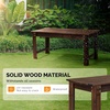 image:imageVINGLI Outdoor Wood Bench 40 Outdoor Bench Patio Wooden Bench Garden Bench Outdoor Backless Bench for Deck Patio NaturalCarbonized