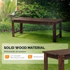image:imageVINGLI Outdoor Wood Bench 40 Outdoor Bench Patio Wooden Bench Garden Bench Outdoor Backless Bench for Deck Patio NaturalCarbonized
