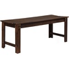 image:imageVINGLI Outdoor Wood Bench 40 Outdoor Bench Patio Wooden Bench Garden Bench Outdoor Backless Bench for Deck Patio NaturalCarbonized
