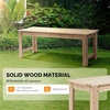 image:imageVINGLI Outdoor Wood Bench 40 Outdoor Bench Patio Wooden Bench Garden Bench Outdoor Backless Bench for Deck Patio NaturalNatural