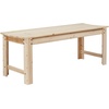 image:imageVINGLI Outdoor Wood Bench 40 Outdoor Bench Patio Wooden Bench Garden Bench Outdoor Backless Bench for Deck Patio NaturalNatural