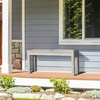 image:imageVINGLI Outdoor Wooden Bench 40 Porch Bench Outdoor Backless Garden Bench Small Outdoor Bench for Deck Patio Entryway Mint Green 40inGrey