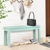 image:imageVINGLI Outdoor Wooden Bench 40 Porch Bench Outdoor Backless Garden Bench Small Outdoor Bench for Deck Patio Entryway Mint Green 40inMint Green