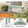image:imageVINGLI Outdoor Wooden Bench 40 Porch Bench Outdoor Backless Garden Bench Small Outdoor Bench for Deck Patio Entryway Mint Green 40inMint Green