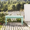 image:imageVINGLI Outdoor Wooden Bench 40 Porch Bench Outdoor Backless Garden Bench Small Outdoor Bench for Deck Patio Entryway Mint Green 40inMint Green