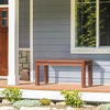 image:imageVINGLI Outdoor Wooden Bench 40 Porch Bench Outdoor Backless Garden Bench Small Outdoor Bench for Deck Patio Entryway Mint Green 40inNatural