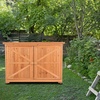 image:imageVINGLI Outdoor Wooden Storage Shed 504 x 197 x 346 L x W x H Extra Large Garden Shed Outside Tool Cabinet with 2 Safety Latches Patio Storage Organizer for Garden Yard Lawn Equipment