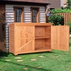 image:imageVINGLI Outdoor Wooden Storage Shed 504 x 197 x 346 L x W x H Extra Large Garden Shed Outside Tool Cabinet with 2 Safety Latches Patio Storage Organizer for Garden Yard Lawn Equipment