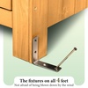 image:imageVINGLI Outdoor Wooden Storage Shed Garden Shed Outside Tool Cabinet with Safety Latch Patio Storage Organizer TeakYELLOW