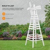 image:imageVINGLI Outdoor Yard Windmill Wooden Wind Spinner for Garden Lawn Yard Patio Decoration White Large