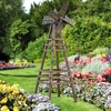 image:imageVINGLI Outdoor Yard Windmill Wooden Wind Spinner for Garden Yard Lawn Patio Decoration Carbonized Wood MediumCarbonized Wood