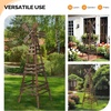 image:imageVINGLI Outdoor Yard Windmill Wooden Wind Spinner for Garden Yard Lawn Patio Decoration Carbonized Wood MediumCarbonized Wood
