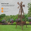 image:imageVINGLI Outdoor Yard Windmill Wooden Wind Spinner for Garden Yard Lawn Patio Decoration Carbonized Wood MediumCarbonized Wood