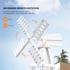image:imageVINGLI Outdoor Yard Windmill Wooden Wind Spinner for Garden Yard Lawn Patio Decoration Carbonized Wood MediumWhite