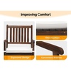 image:imageVINGLI Oversized Rocking Chair Wooden Rocking Chair with High Back Outside Porch Rocking Chair for Patio Yard Garden 550 LBS Teak Rustic 1 PCRustic
