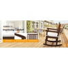 image:imageVINGLI Oversized Rocking Chair Wooden Rocking Chair with High Back Outside Porch Rocking Chair for Patio Yard Garden 550 LBS Teak Rustic 1 PCRustic