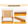image:imageVINGLI Oversized Rocking Chair Wooden Rocking Chair with High Back Outside Porch Rocking Chair for Patio Yard Garden 550 LBS Teak Rustic 1 PCTeak