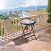 image:imageVINGLI PE Rattan Outdoor Dining Chairs Set of 4 Plastic Stackable Patio Chairs for Indoor Porch Restaurant GardenChampagneChampagne
