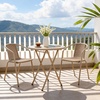 image:imageVINGLI PE Rattan Outdoor Dining Chairs Set of 4 Plastic Stackable Patio Chairs for Indoor Porch Restaurant GardenChampagneChampagne