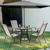 image:imageVINGLI Patio Chairs Set of 2  Stackable Outdoor Dining Chairs with Comfortable Sling High Back Chairs and Armrests for Lawn Poolside Courtyard Balcony Garden YellowYellow