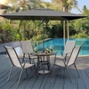image:imageVINGLI Patio Chairs Set of 2  Stackable Outdoor Dining Chairs with Comfortable Sling High Back Chairs and Armrests for Lawn Poolside Courtyard Balcony Garden YellowYellow