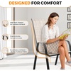 image:imageVINGLI Patio Chairs Set of 2  Stackable Outdoor Dining Chairs with Comfortable Sling High Back Chairs and Armrests for Lawn Poolside Courtyard Balcony Garden YellowYellow