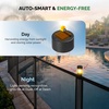 image:imageVINGLI Pool Safety Fence for Inground Pools Black Aluminum Pool Fence with Solar Powered Garden Lights Night Warning amp Decor Removable Child amp Pet Barrier 4 FT  72 FT4 FT  108 FT