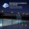 image:imageVINGLI Pool Safety Fence for Inground Pools Black Aluminum Pool Fence with Solar Powered Garden Lights Night Warning amp Decor Removable Child amp Pet Barrier 4 FT  72 FT4 FT  108 FT