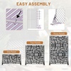 image:imageVINGLI Privacy Fence Panels 72H x 47W Metal Privacy Screen Freestanding Decorative Privacy Panels for Patio Garden Pool Outdoor amp Indoor YShapedRectangular