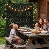image:imageVINGLI Privacy Fence Panels 72H x 47W Metal Privacy Screen Freestanding Decorative Privacy Panels for Patio Garden Pool Outdoor amp Indoor YShapedYshaped