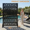 image:imageVINGLI Privacy Fence Panels 72H x 47W Metal Privacy Screen Freestanding Decorative Privacy Panels for Patio Garden Pool Outdoor amp Indoor YShapedYshaped